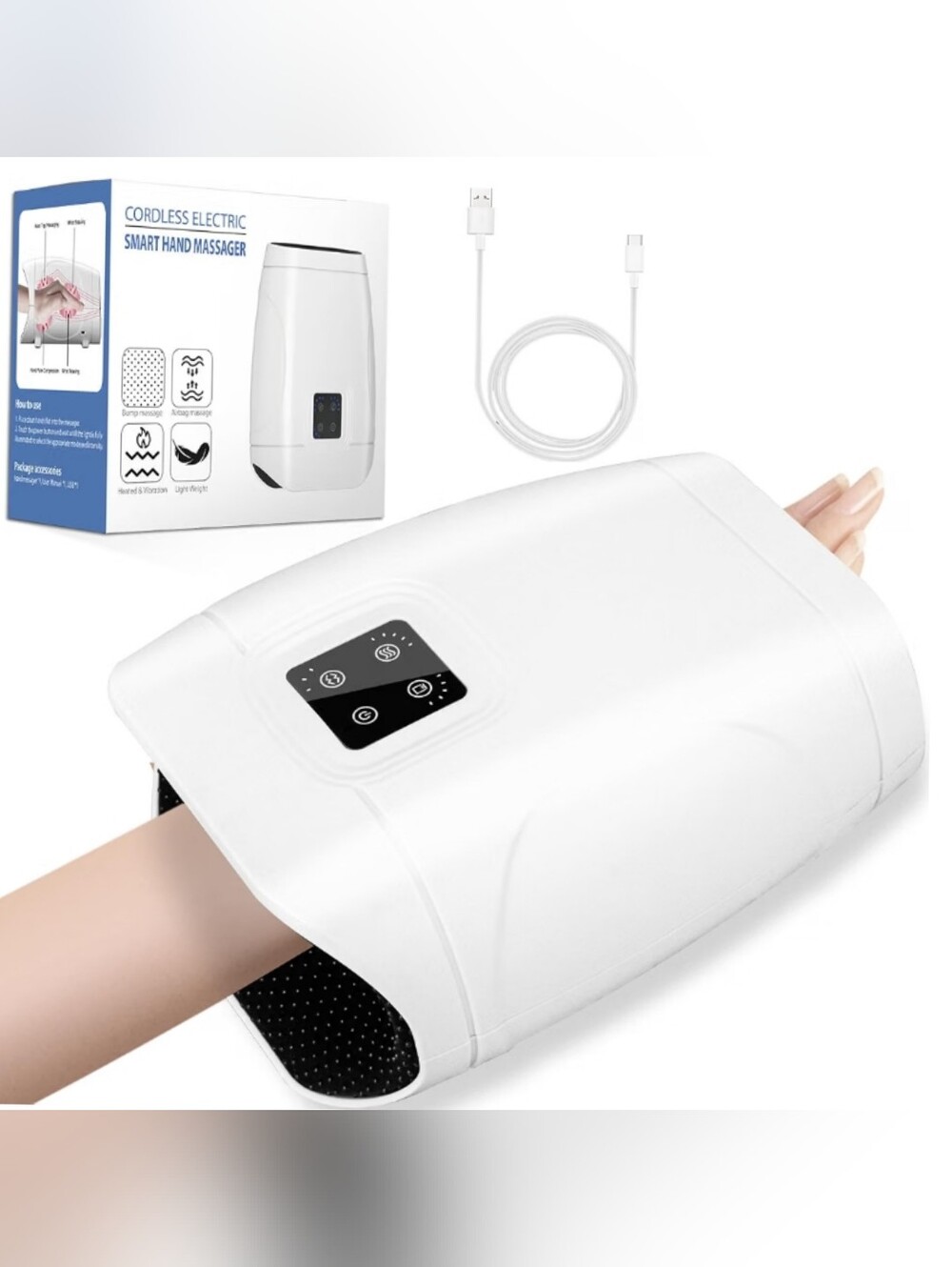 Cordless Electric Smart Hand Massager NEW IN BOX - Picture 7 of 8